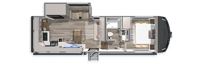 Short Under 30 foot Fifth Wheel Z 2680 Floorplan