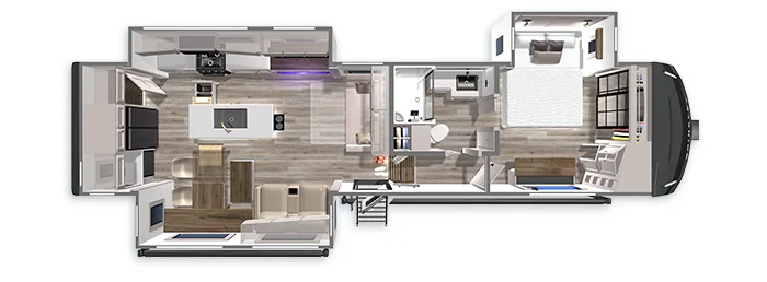 Z 3300 Luxury Fifth Wheel Floorplan